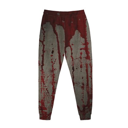 Bloody Metal Wall Print Jogger Pants