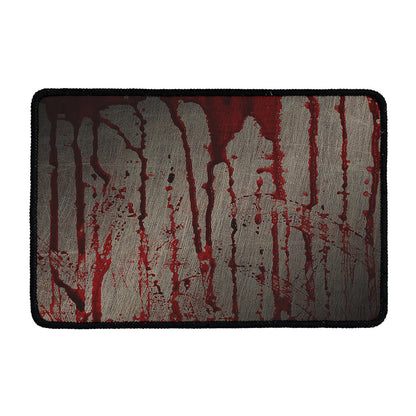 Bloody Metal Wall Print Kitchen Mat