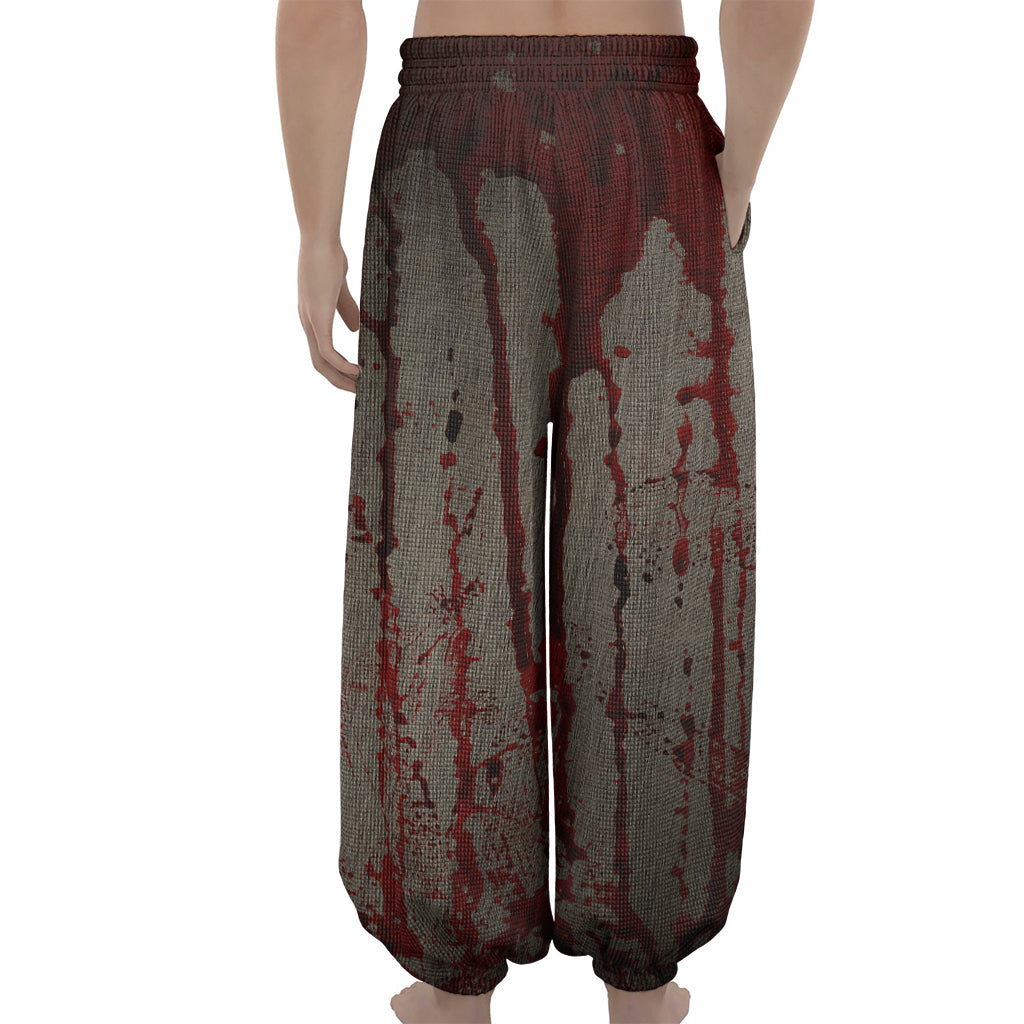 Bloody Metal Wall Print Lantern Pants