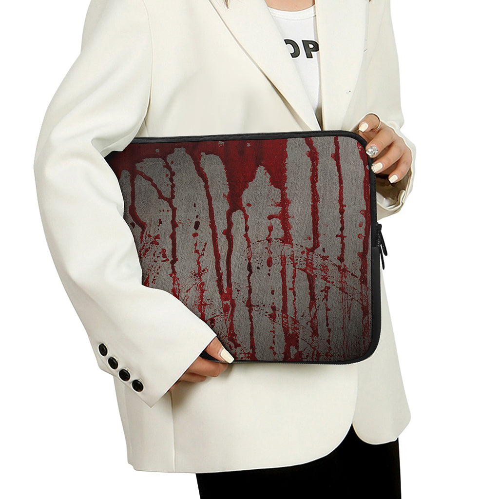 Bloody Metal Wall Print Laptop Sleeve