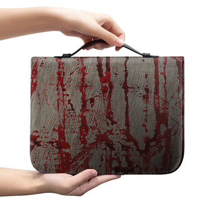 Bloody Metal Wall Print Leather Bible Cover