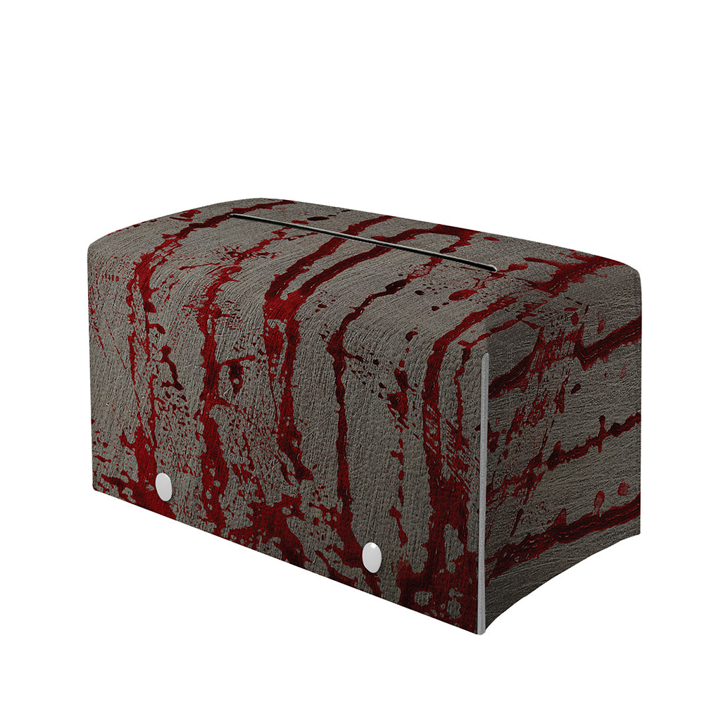 Bloody Metal Wall Print Leather Tissue Box Cover