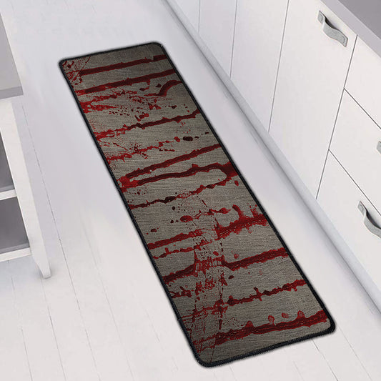 Bloody Metal Wall Print Long Kitchen Mat