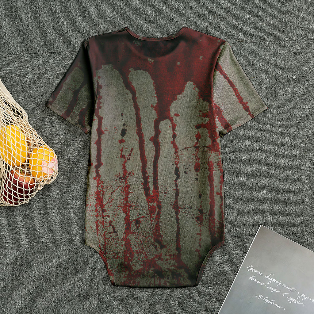 Bloody Metal Wall Print Men's Bodysuit