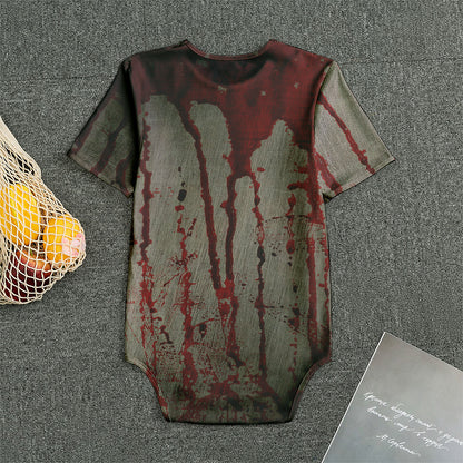 Bloody Metal Wall Print Men's Bodysuit