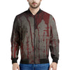 Bloody Metal Wall Print Men's Bomber Jacket