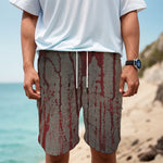 Bloody Metal Wall Print Men's Cargo Shorts