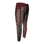 Bloody Metal Wall Print Men's Compression Pants