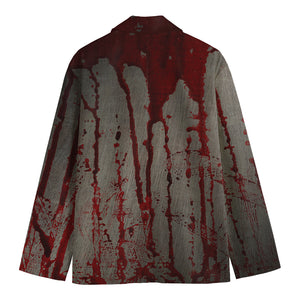 Bloody Metal Wall Print Men's Cotton Blazer