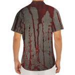 Bloody Metal Wall Print Men's Deep V-Neck Shirt