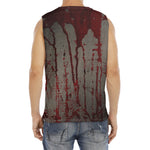 Bloody Metal Wall Print Men's Fitness Tank Top