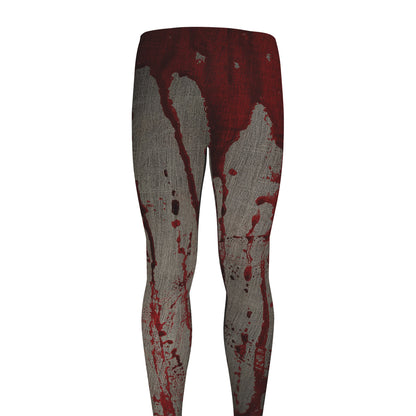 Bloody Metal Wall Print Men's leggings