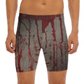 Bloody Metal Wall Print Men's Long Boxer Briefs