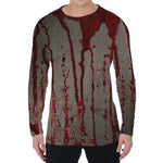 Bloody Metal Wall Print Men's Long Sleeve T-Shirt