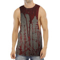 Bloody Metal Wall Print Men's Muscle Tank Top
