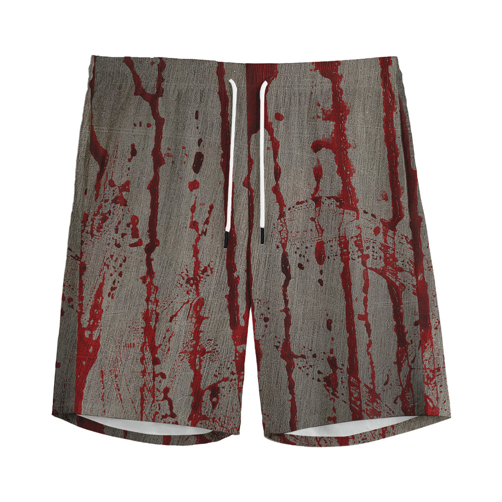 Bloody Metal Wall Print Men's Sports Shorts