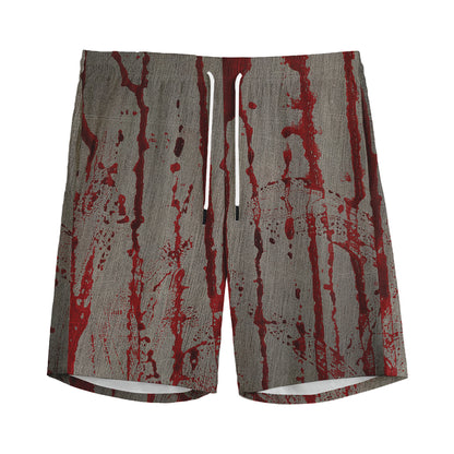 Bloody Metal Wall Print Men's Sports Shorts
