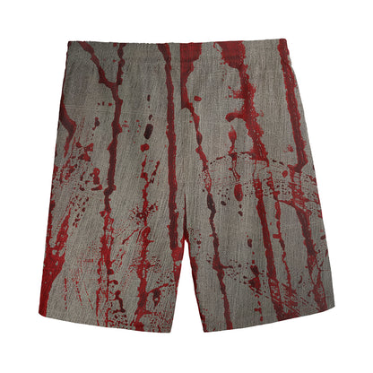 Bloody Metal Wall Print Men's Sports Shorts