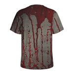 Bloody Metal Wall Print Men's Sports T-Shirt