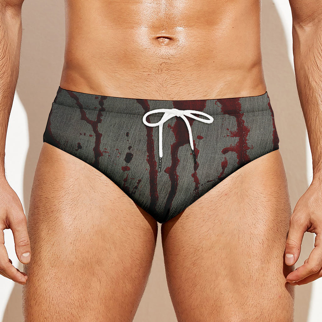 Bloody Metal Wall Print Men's Swim Briefs