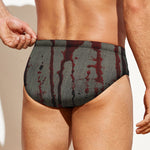 Bloody Metal Wall Print Men's Swim Briefs