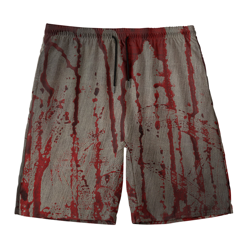 Bloody Metal Wall Print Men's Swim Trunks