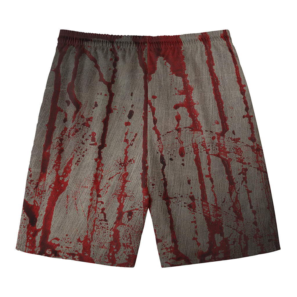 Bloody Metal Wall Print Men's Swim Trunks