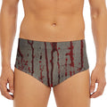 Bloody Metal Wall Print Men's Triangle Swim Briefs