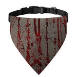 Bloody Metal Wall Print Over The Collar Dog Bandana