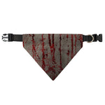 Bloody Metal Wall Print Over The Collar Dog Bandana