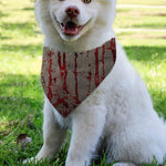 Bloody Metal Wall Print Over The Collar Dog Bandana