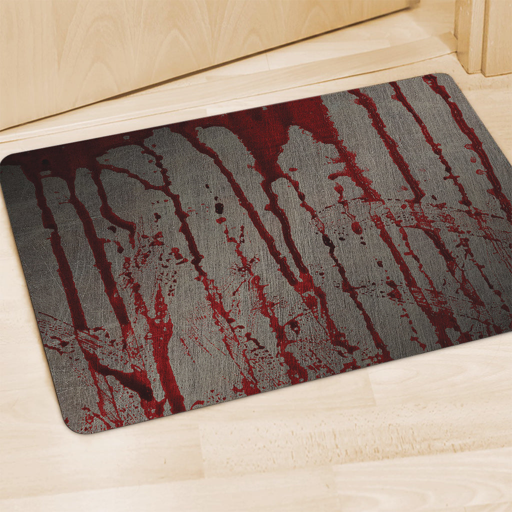 Bloody Metal Wall Print Polyester Doormat