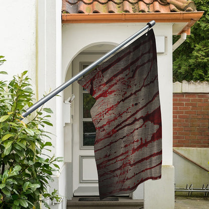 Bloody Metal Wall Print Polyester Flag