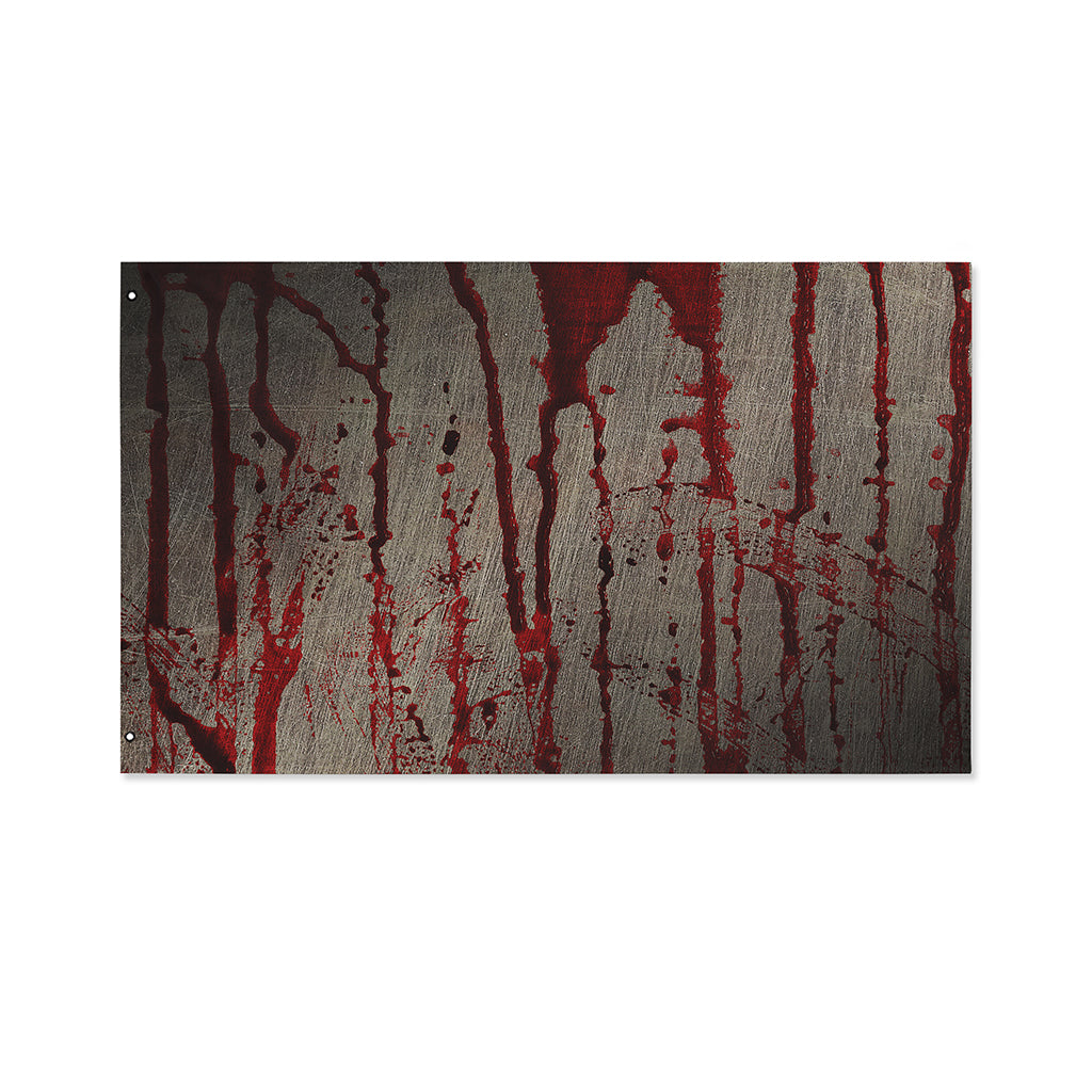 Bloody Metal Wall Print Polyester Flag