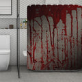 Bloody Metal Wall Print Polyester Shower Curtain