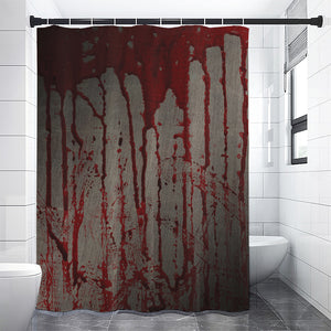 Bloody Metal Wall Print Premium Shower Curtain