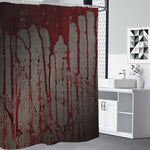 Bloody Metal Wall Print Premium Shower Curtain