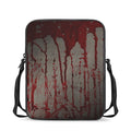Bloody Metal Wall Print Rectangular Crossbody Bag
