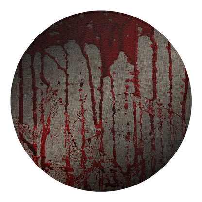 Bloody Metal Wall Print Round Blanket