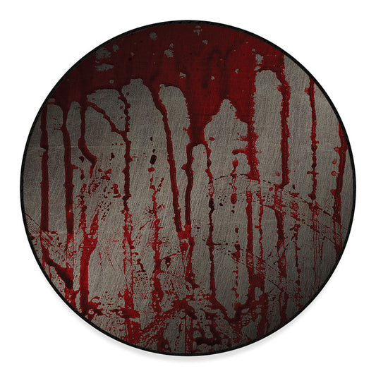 Bloody Metal Wall Print Round Floor Mat