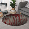 Bloody Metal Wall Print Round Rug