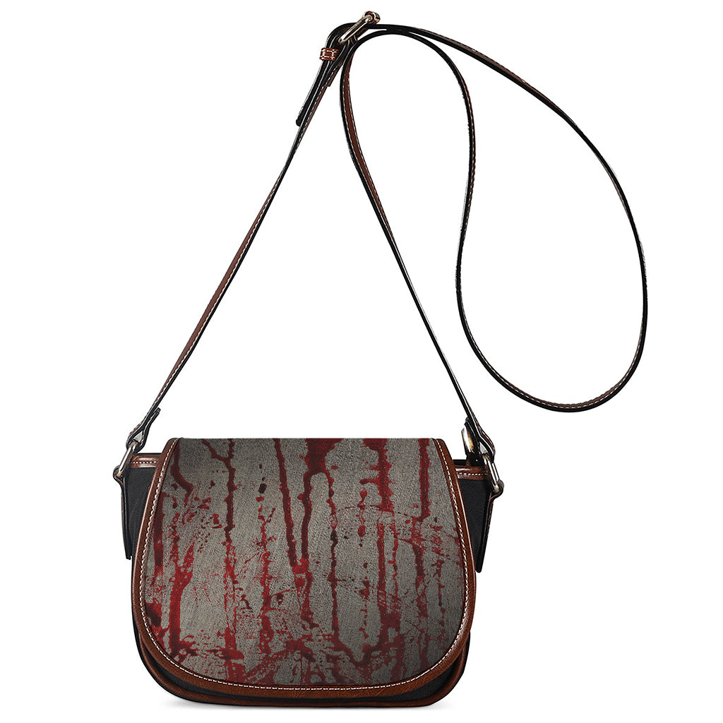Bloody Metal Wall Print Saddle Bag