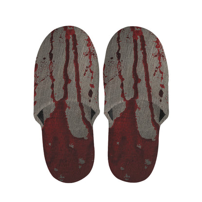 Bloody Metal Wall Print Slippers