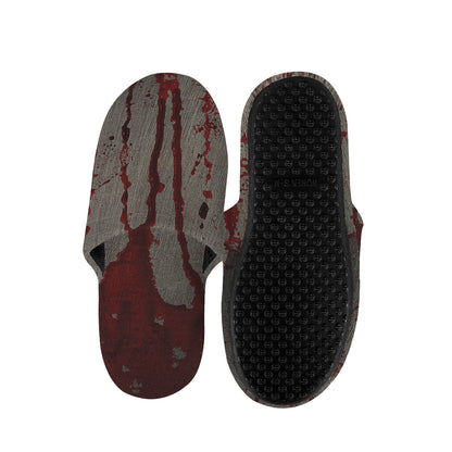 Bloody Metal Wall Print Slippers
