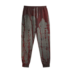 Bloody Metal Wall Print Sweatpants