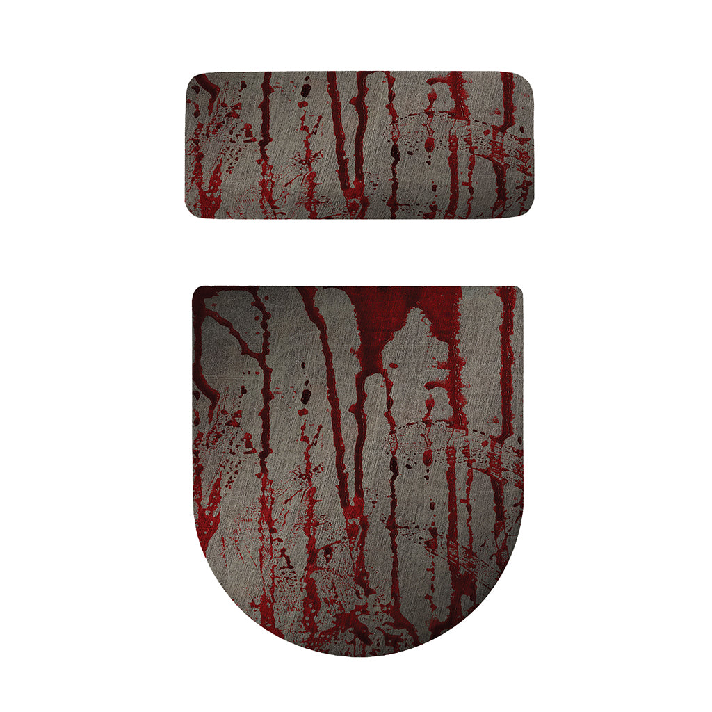 Bloody Metal Wall Print Toilet Lid And Tank Cover Set