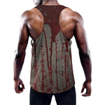 Bloody Metal Wall Print Training Tank Top
