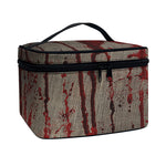 Bloody Metal Wall Print Travel Makeup Bag