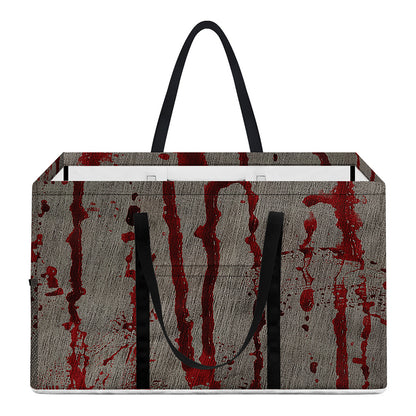 Bloody Metal Wall Print Utility Tote Bag