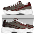 Bloody Metal Wall Print White Chunky Shoes